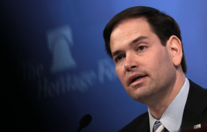 Marco Rubio promoting strong military as part of foreign policy