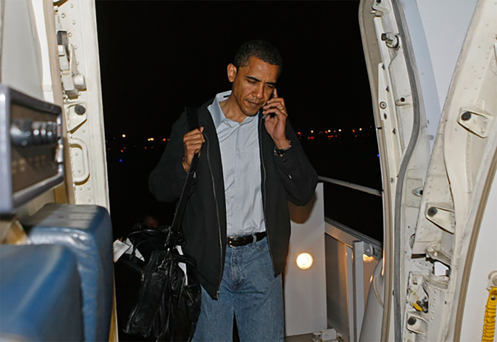 Barack Obama in jeans