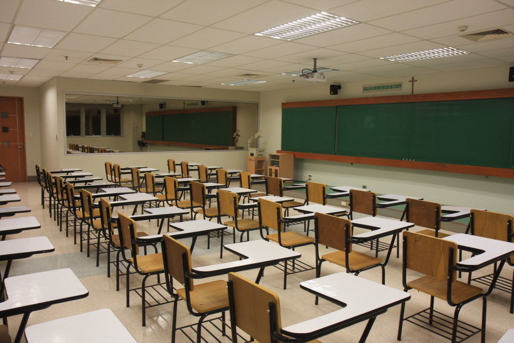 Empty classroom