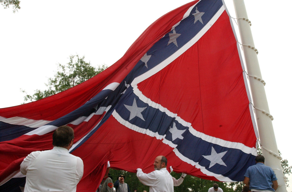 Supersized confederate flag