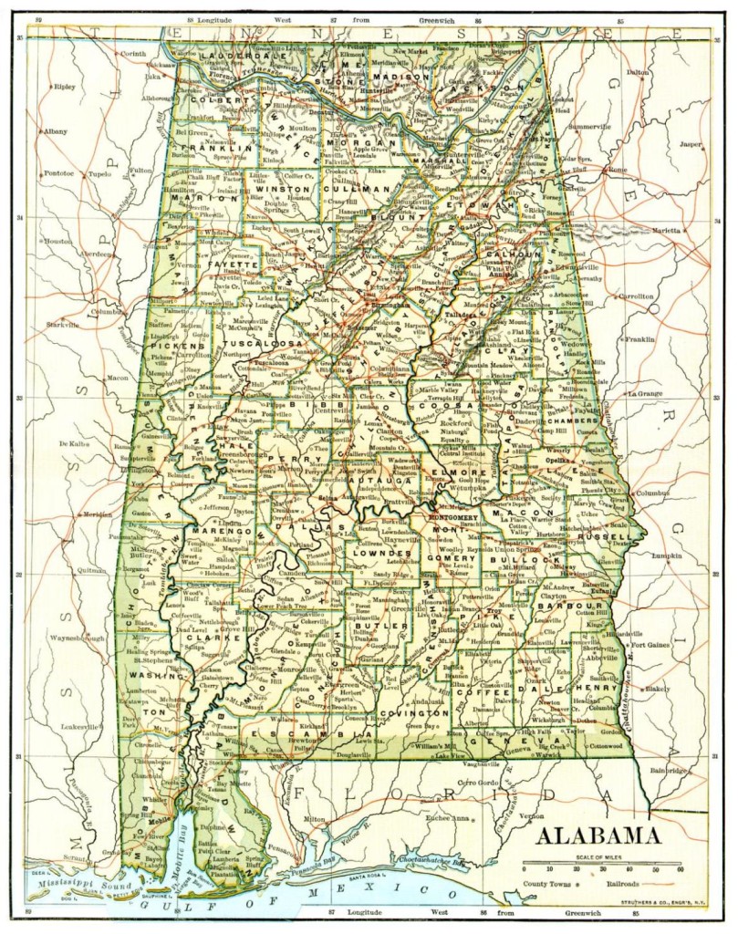 Alabama map