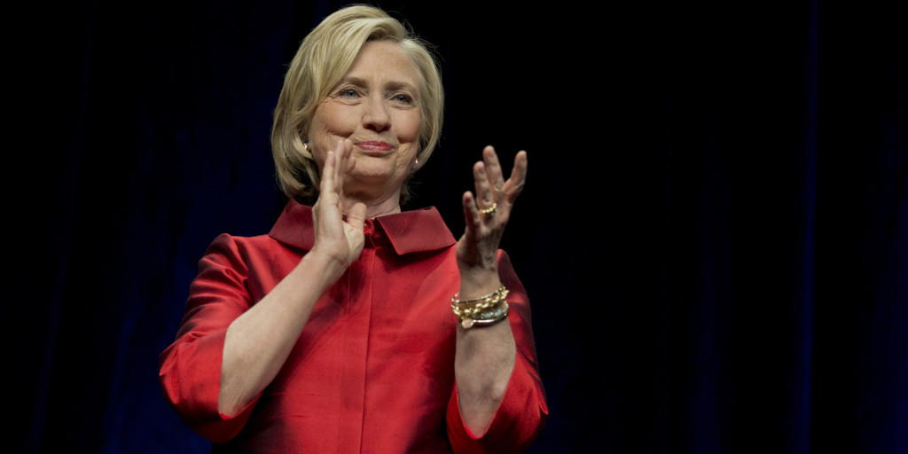 Hillary Rodham Clinton clapping