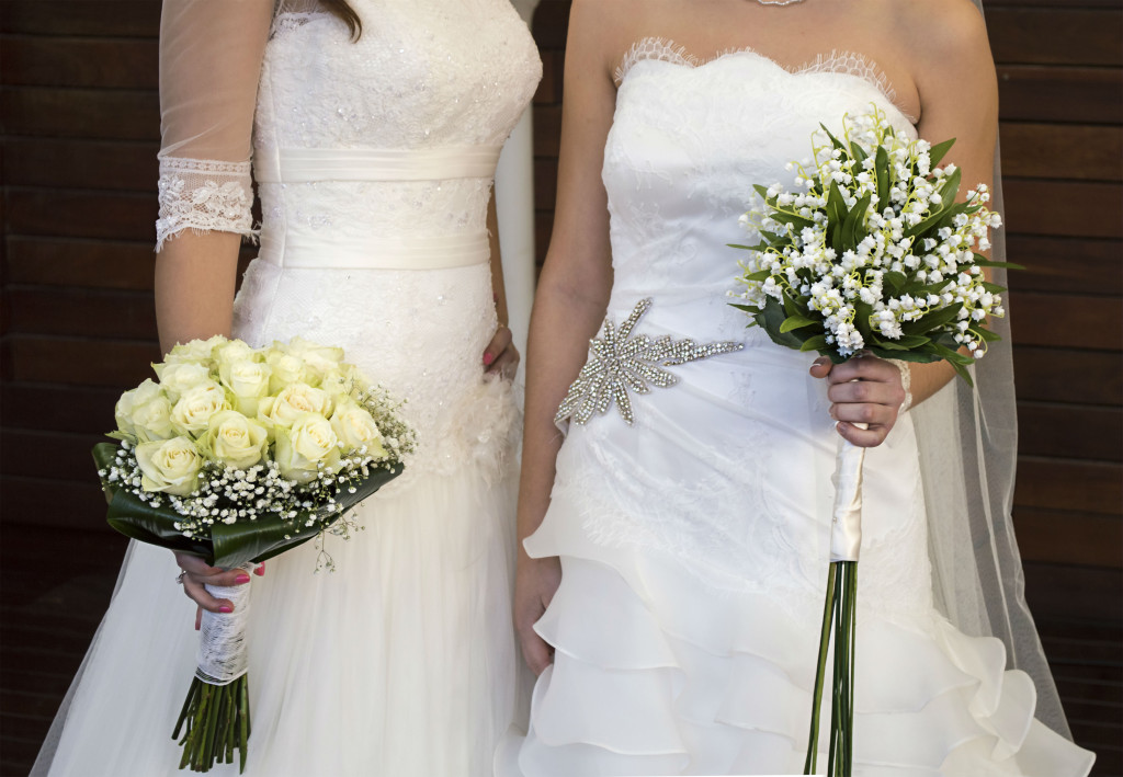 Lebian same sex wedding