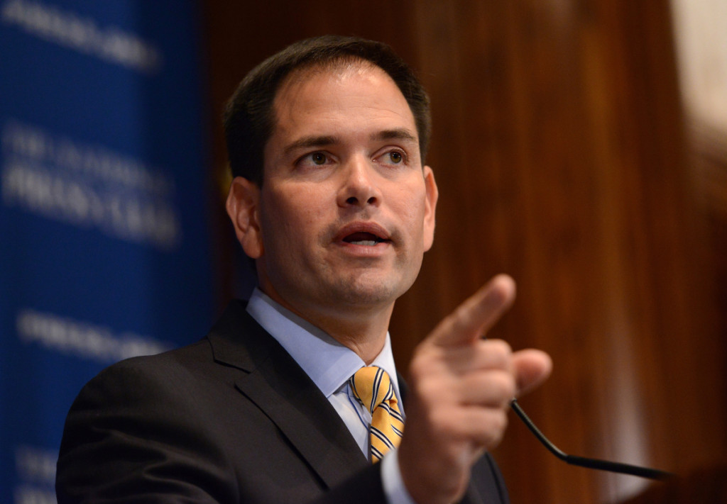 Marco Rubio pointing