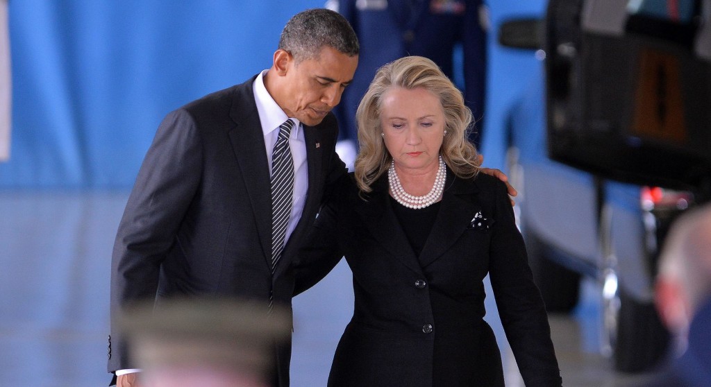 Hillary Clinton and Barack Obama