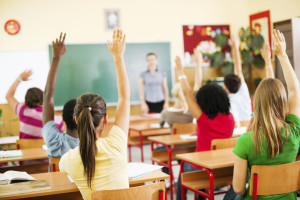 Education classroom students