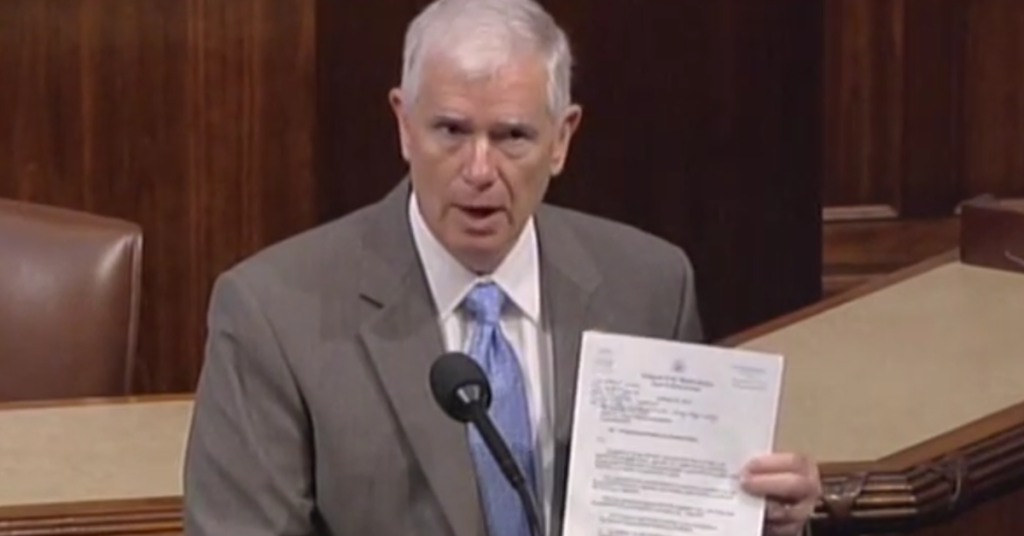 Mo Brooks with Paul Ryan letter