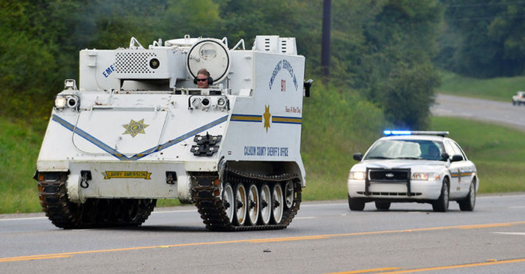 Calhoun County armored vehicle