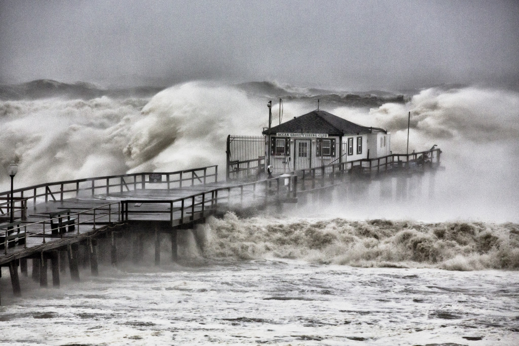 Hurricane beach pier