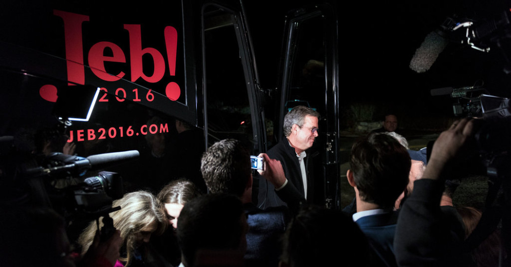 Jeb Bush campaign bus