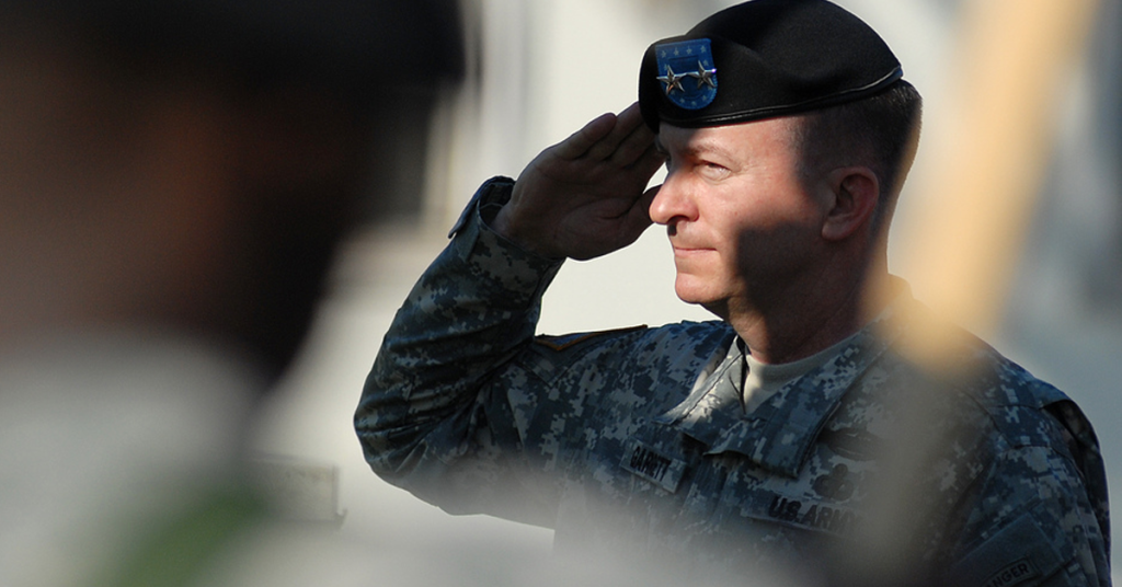 Military veterans saluting