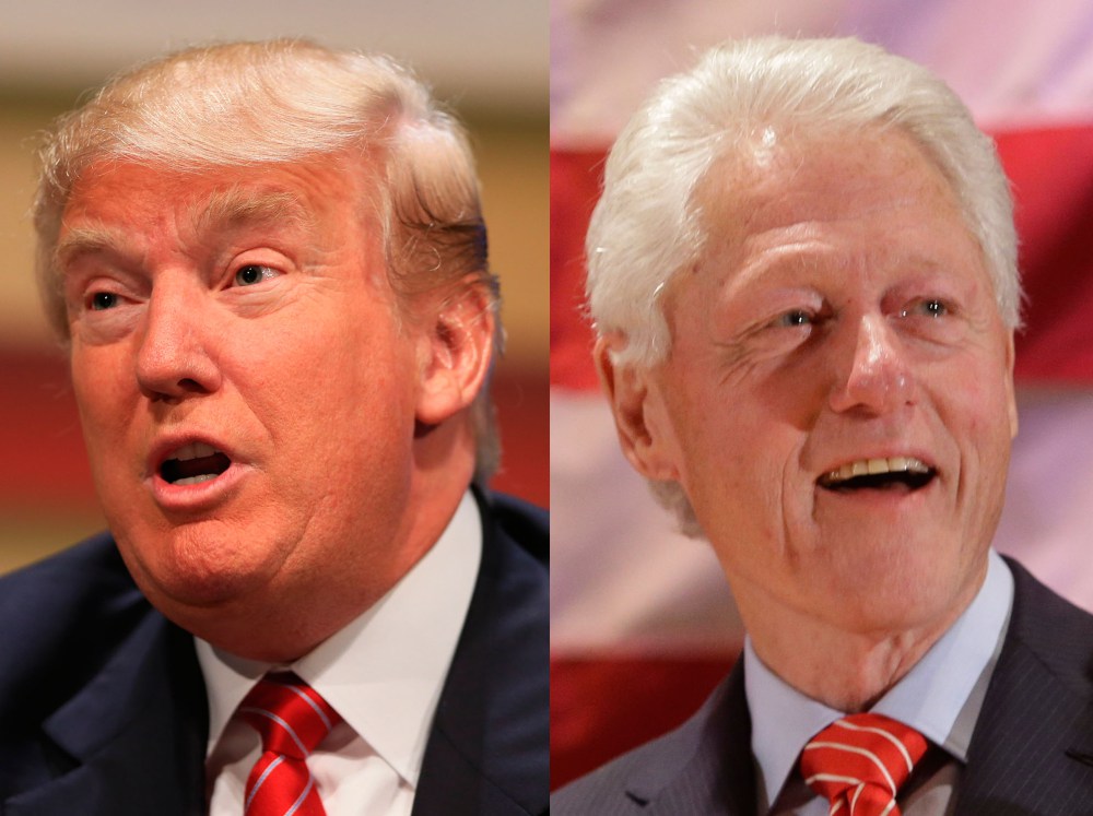 Donald Trump and Bill Clinton
