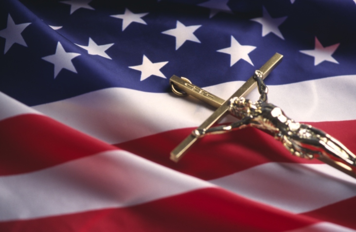 Religious Liberty_Christian_American flag_cross