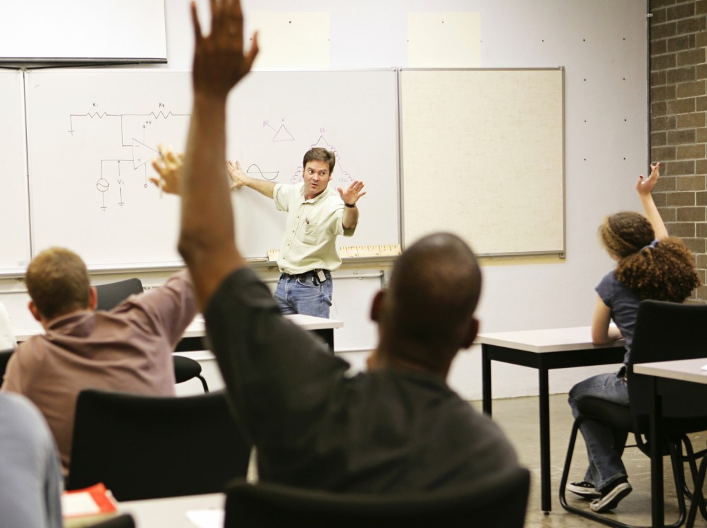 adult college education classroom