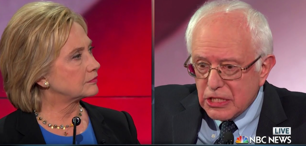 Hillary Clinton Bernie Sanders democratic debate