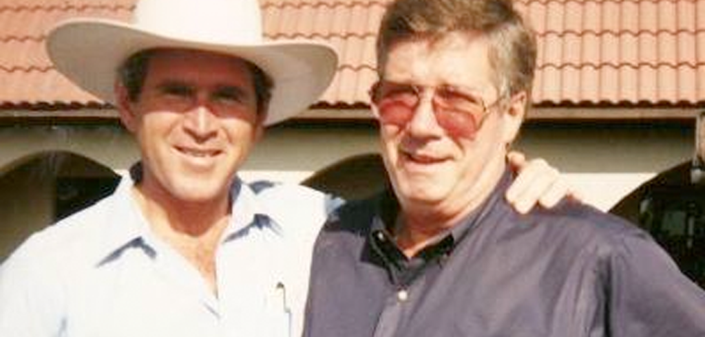 Johnny Williams with George W Bush