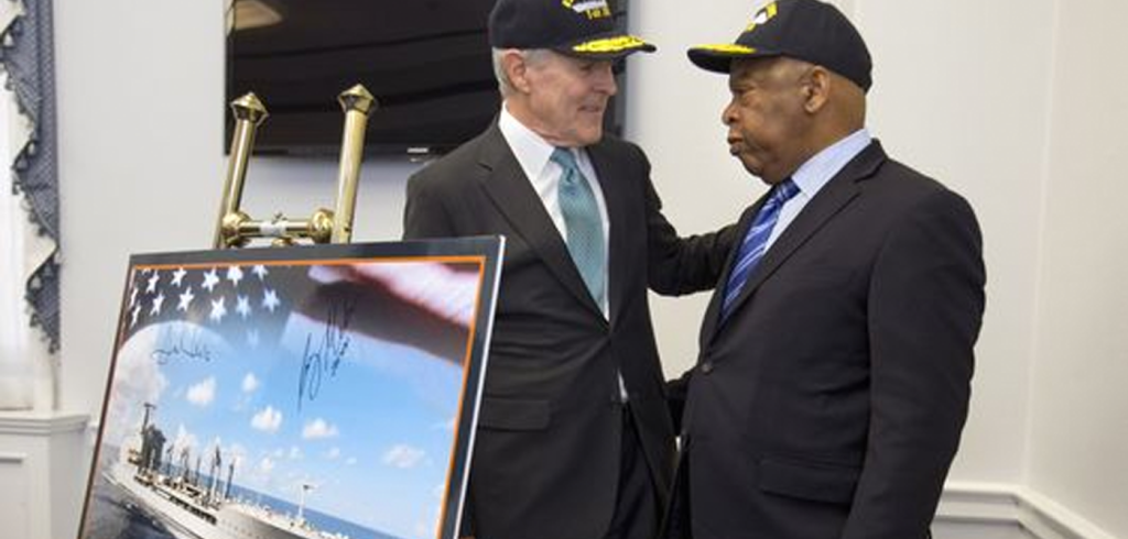 Navy Ray Mabus and John Lewis