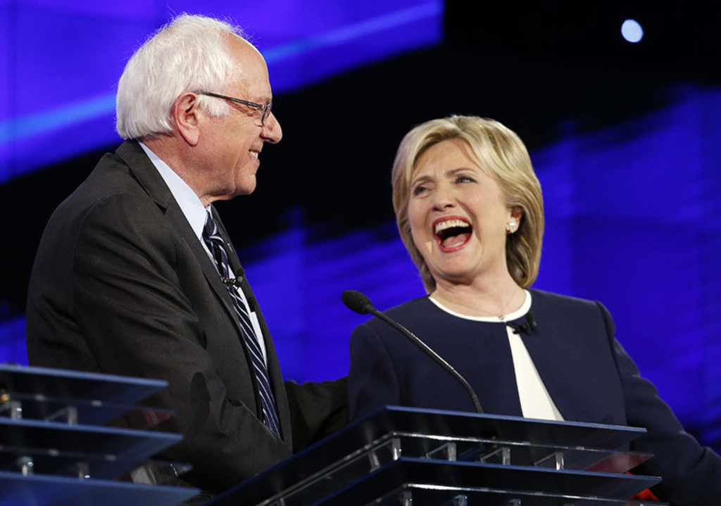 Bernie Sanders and Hillary Clinton