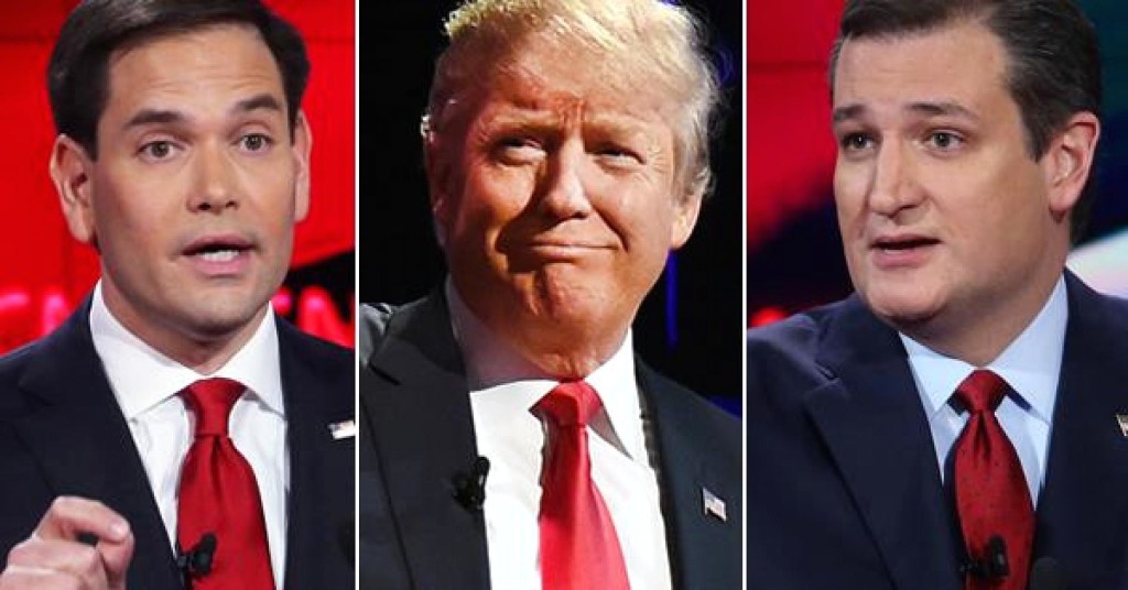 Marco Rubio Ted Cruz Donald Trump