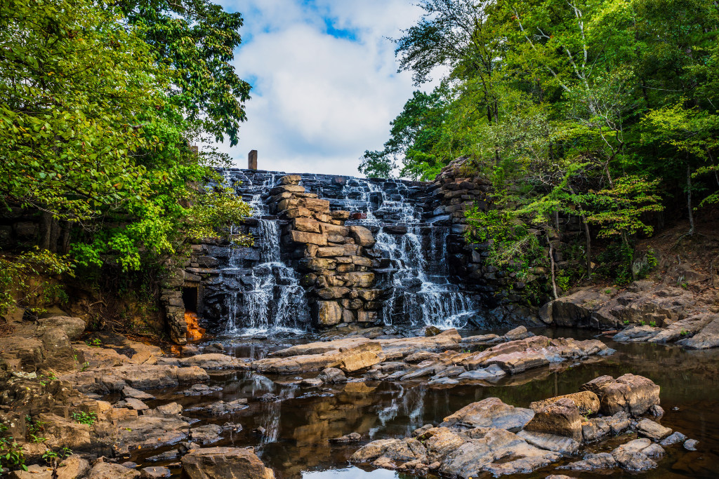 Waterfall at Chewacla State Park new Auburn Alabama