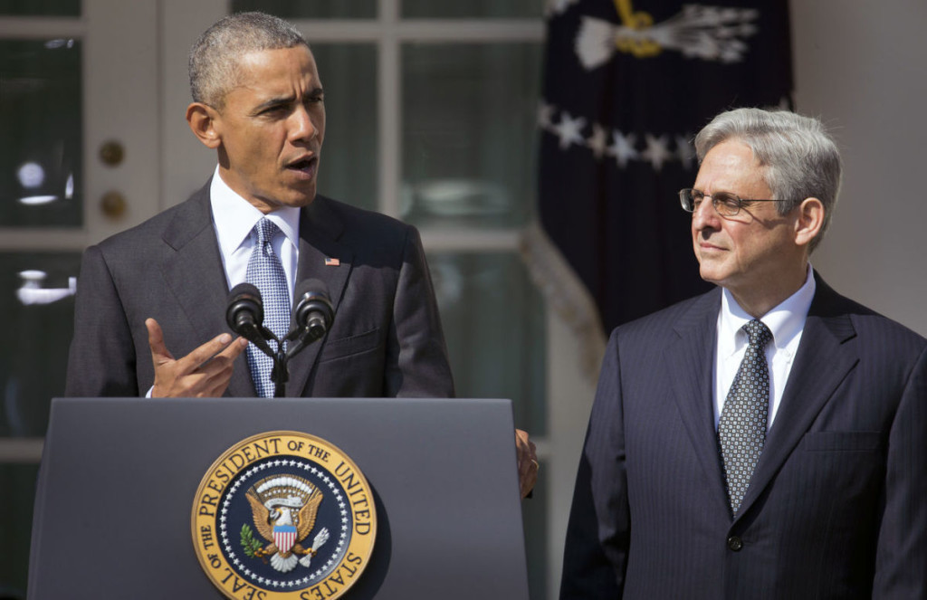 Barack Obama and Merrick Garland