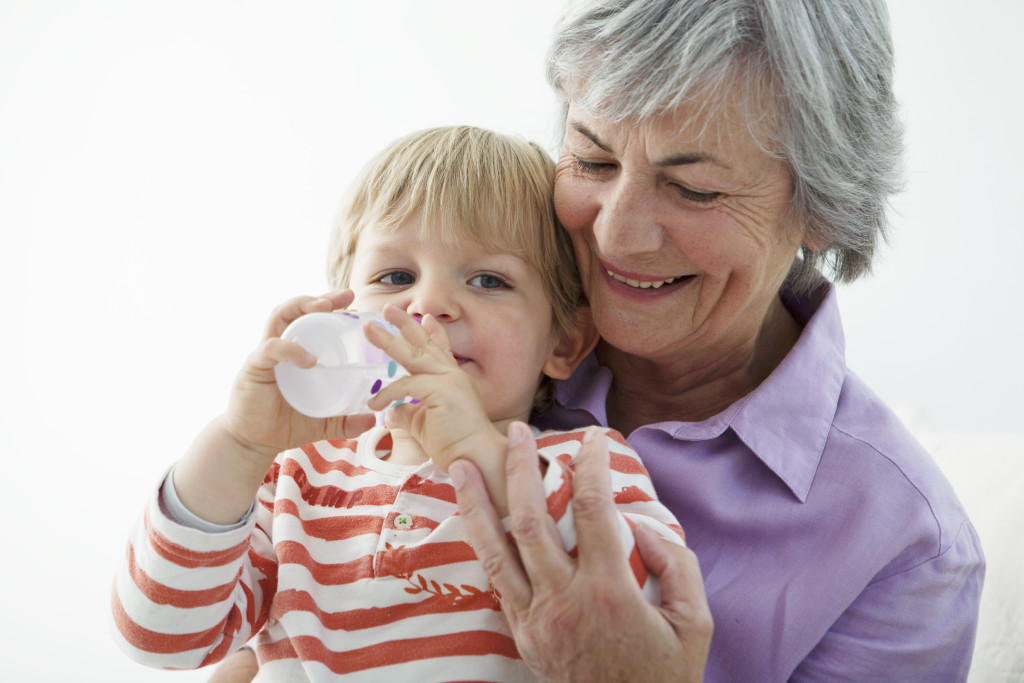 child with grandparent