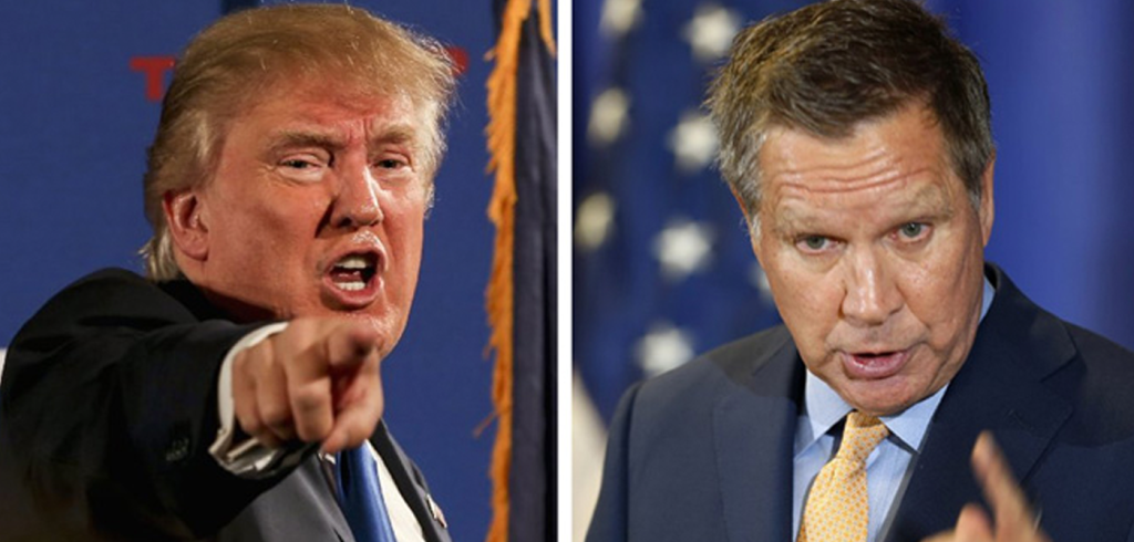 Donald Trump and John Kasich