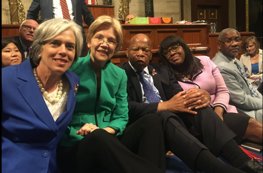 Terri Sewell house floor sit-in