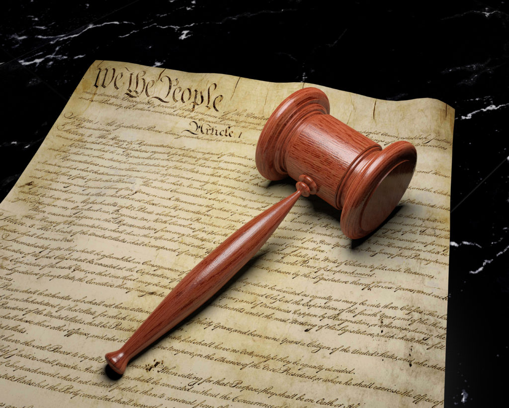 court gavel US Constitution