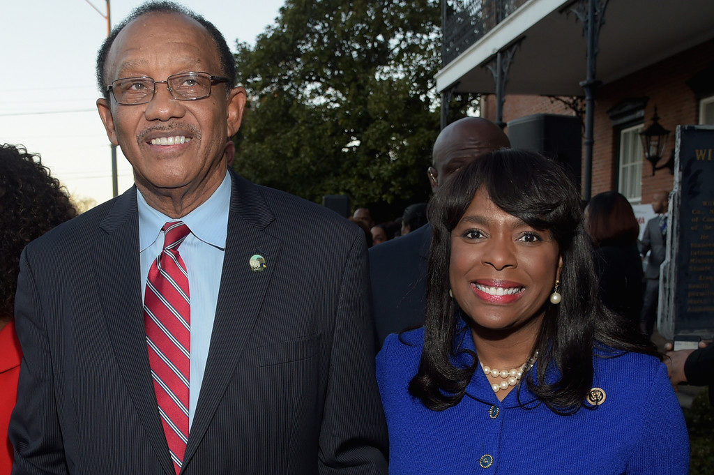 Terri Sewell and Selma Mayor George Evans