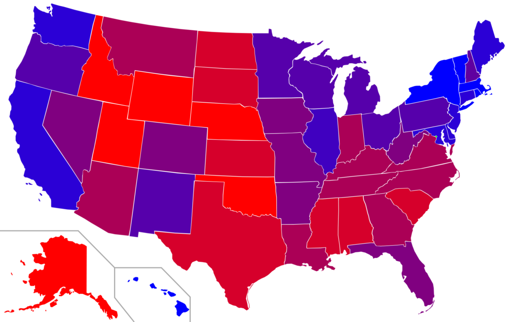 red-and-blue-state-map