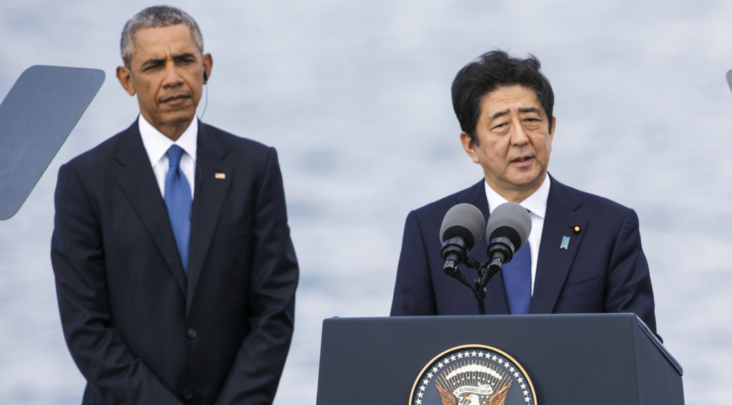 Barack Obama and Shinzo Abe