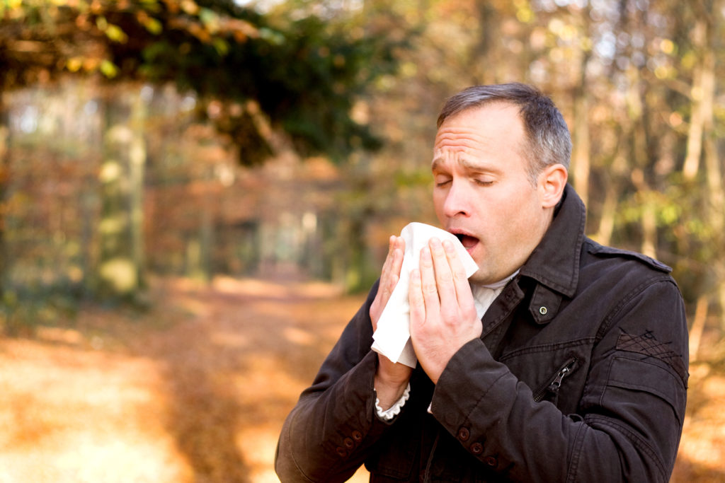 allergy man fall