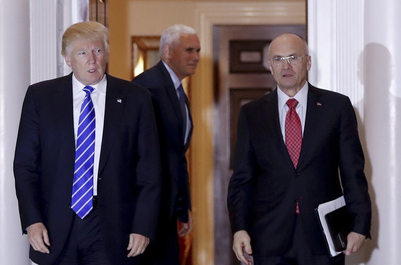 Donald Trump and Andrew Puzder