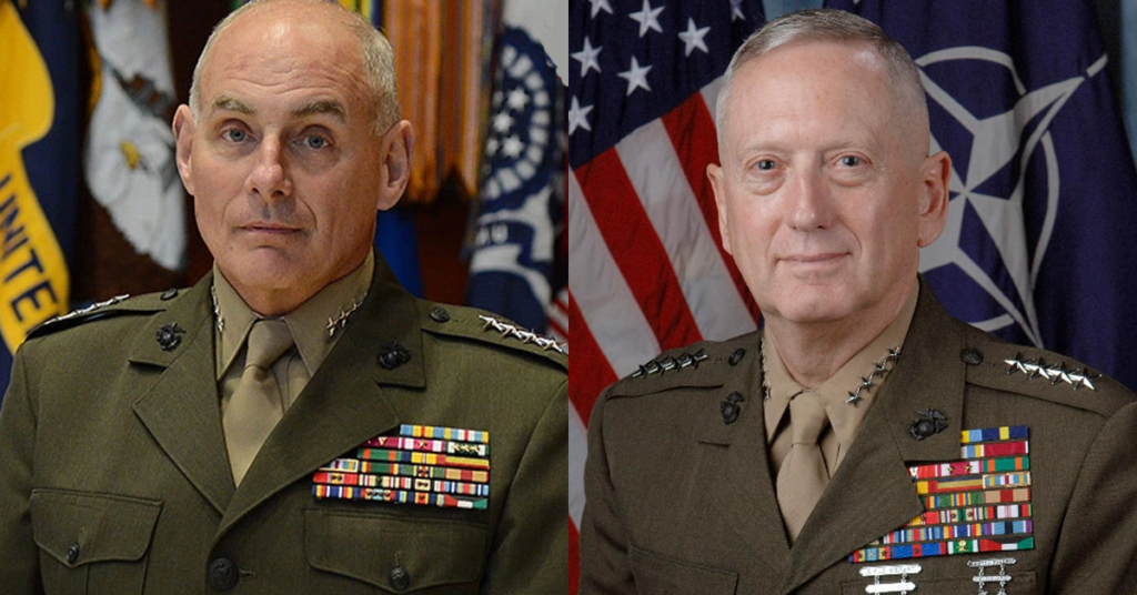 John Kelly and James Mad Dog Mattis