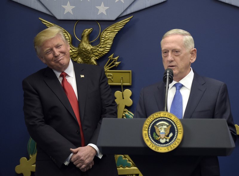 Donald Trump and James Mattis