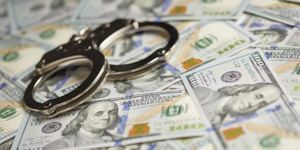 handcuffs money