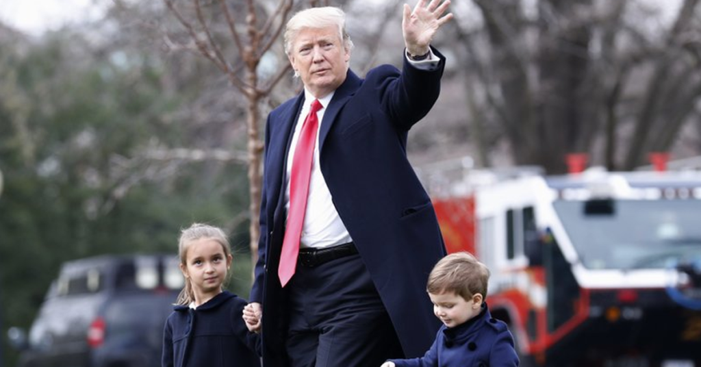 Donald Trump and grandchildren
