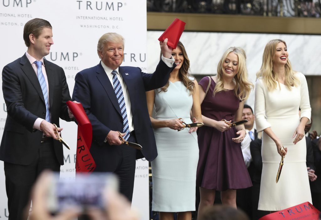 Trump family at hotel