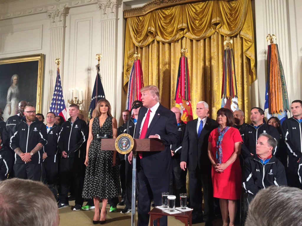 Donald Trump with Wounded Warriors
