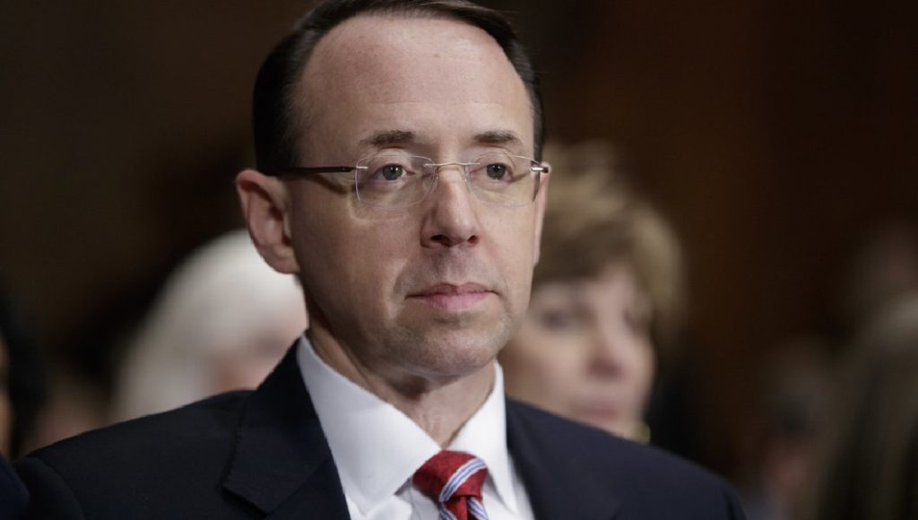 Deputy Attorney General Rod Rosenstein