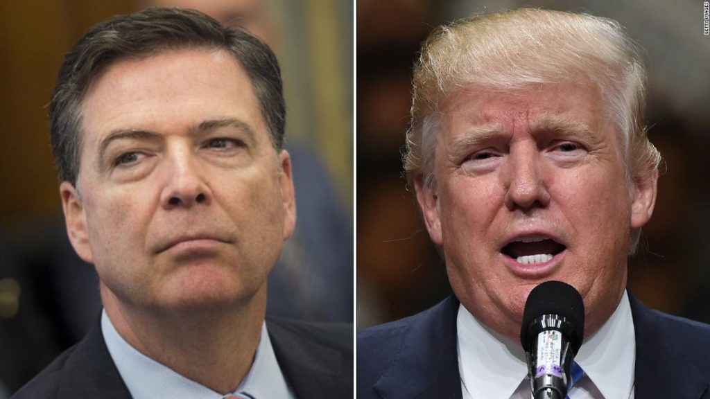 James Comey and Donald Trump