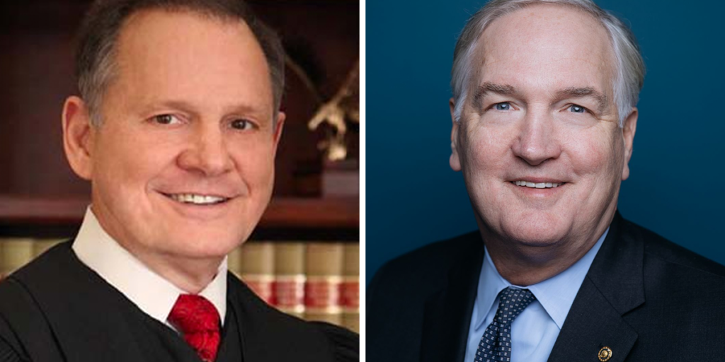 Roy Moore and Luther Strange