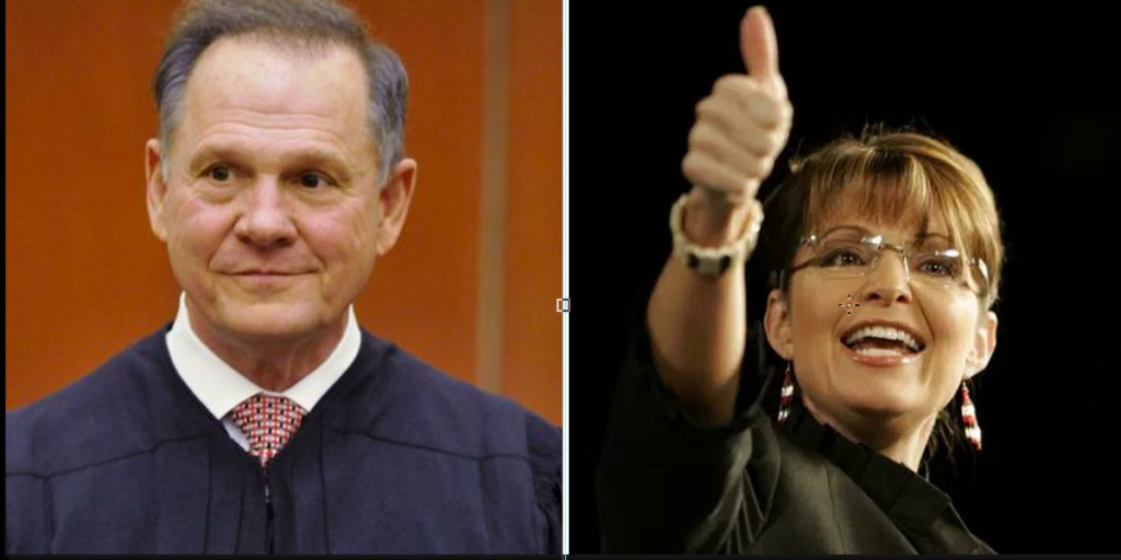 Sarah Palin and Roy Moore