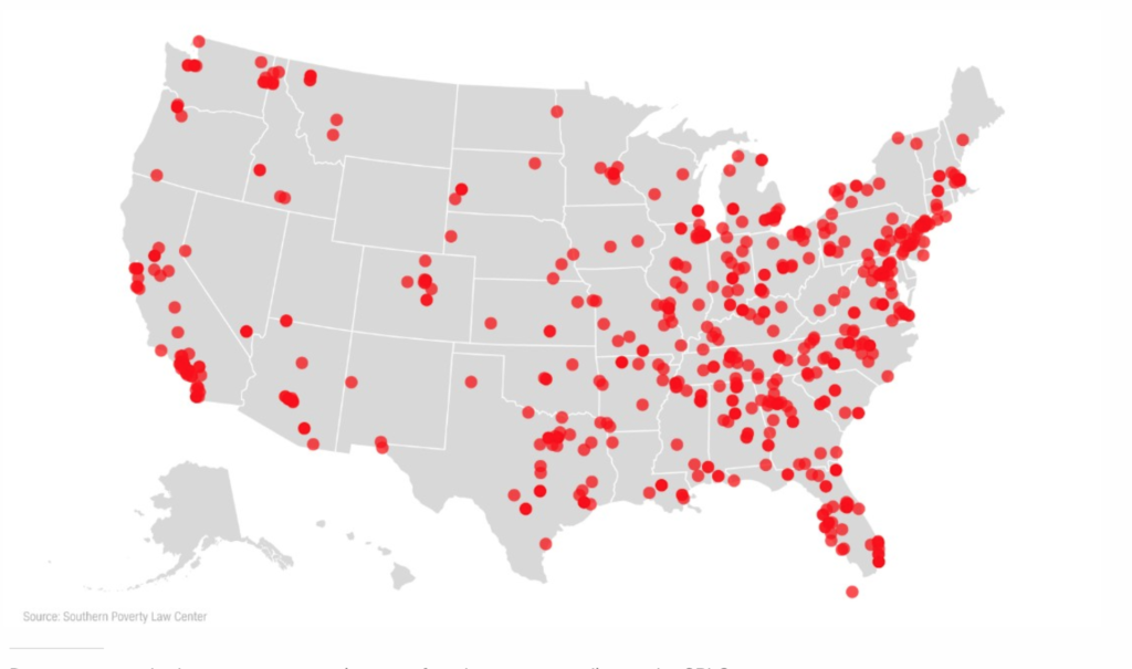 SPLC hate groups map