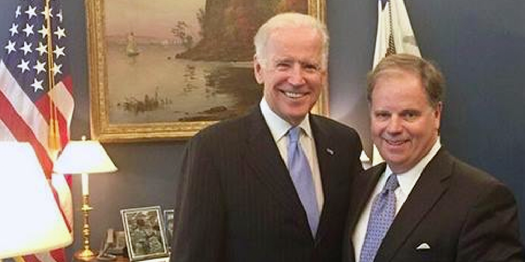 Joe Biden and Doug Jones