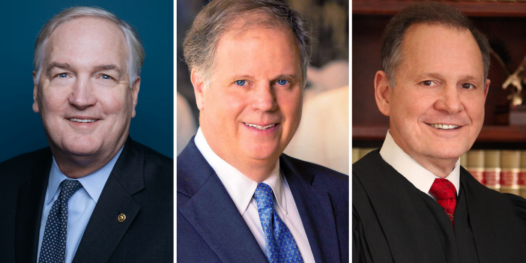 Luther Strange_Doug Jones_Roy Moore