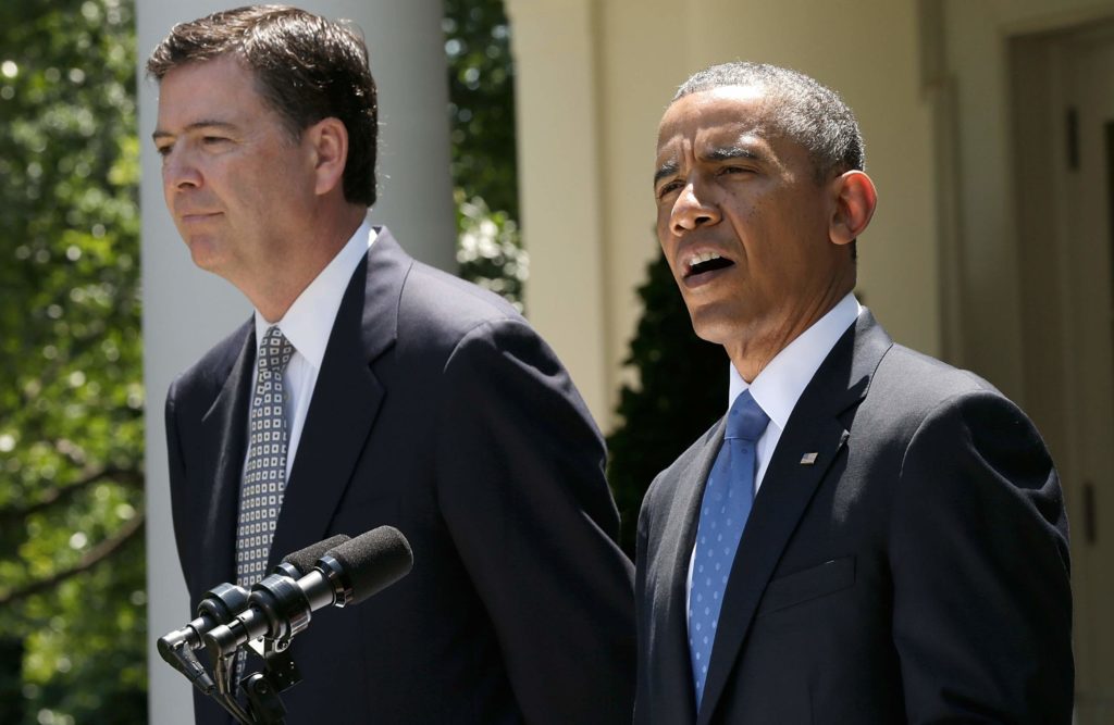 James Comey and Barack Obama