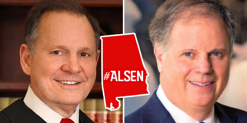 Roy Moore and Doug Jones