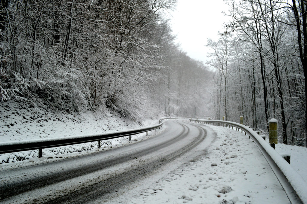 snowy road